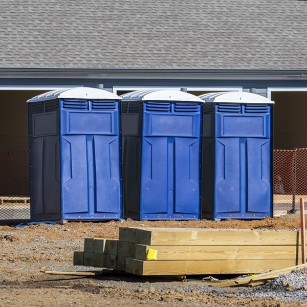 how do i determine the correct number of portable toilets necessary for my event in Clear Creek